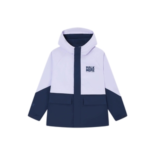 特步童装女童外套冬季新款防风儿童加厚款三防运动风衣加绒上衣女