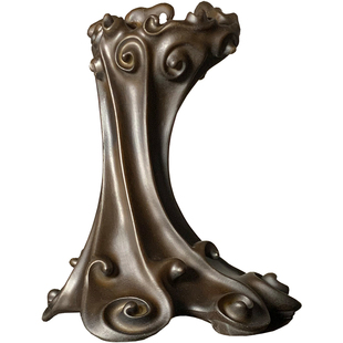 花桩艺术创意通用仿实木摆件托架石头奇石底座树脂摆放托盘