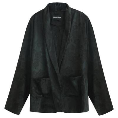 COCOBELLA丝滑缎面提花西装