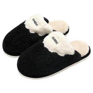 男士棉拖鞋男款秋冬季2025新款室内家居保暖加绒防滑棉拖毛拖鞋男