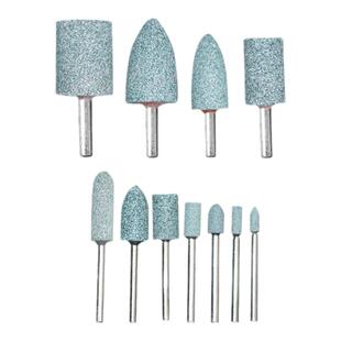 3/6mm柄绿碳砂轮绿色绿碳化硅圆柱圆锥电动打磨磨头6*16/20/25