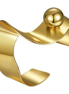 ZEGL个性百搭不规则金珠手镯