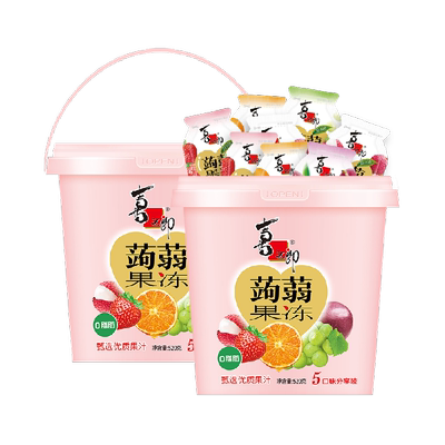 喜之郎蒟蒻果汁果冻低脂儿童零食