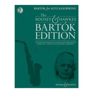 巴托克 作品集 中音萨克斯和钢琴 含CD 博浩原版乐谱书 Bartok for Alto Saxophone and Piano BH13068