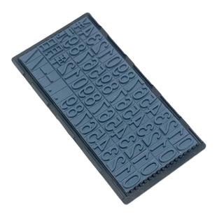 格美诺橡胶字粒数字 打码机滚码机凹凸卡槽字模活字组合0-9印章
