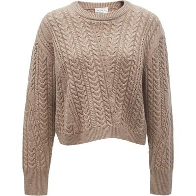 ONLY拼接宽松螺纹针织衫