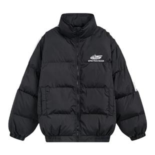 KKBBU美式复古立领三条杠棉服外套男女宽松冬季加厚保暖面包服棉