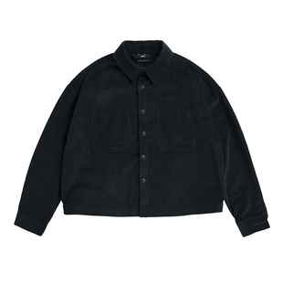 todaynowind 泡泡灯芯绒短宽夹克 刺绣logo 纯棉秋冬宽松中性外套