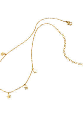 zoxi小众网红星星太钢女ins项链