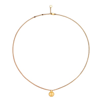 TWINSLULU镀k金圆球项链