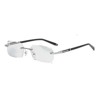 高档成品近视眼镜男超轻无框钻石切边防蓝光防辐射电脑护目镜平光