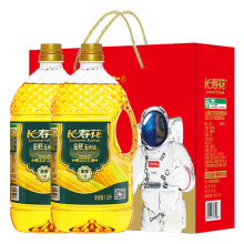 【官方旗舰店】长寿花金胚玉米油1.8L*2礼盒非转基因物理压榨