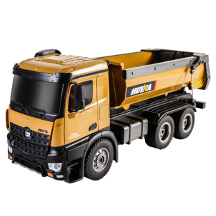 合金遥控工程车挖掘机玩具充电翻斗自卸车运输卡车挖土机儿童男孩