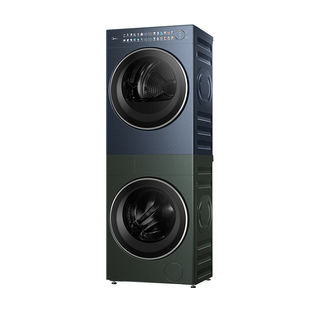 美的清风明月2.0洗烘套装无孔除菌蒸汽除皱变频热泵PRO青蓝