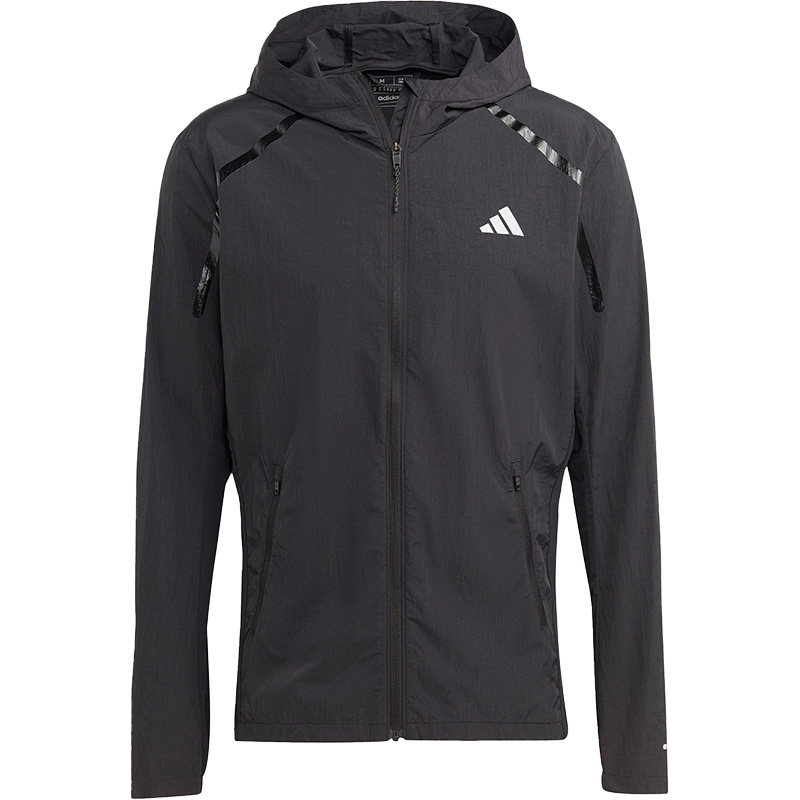 Adidas/阿迪达斯正品新款跑步男子修身连帽夹克外套IB8264