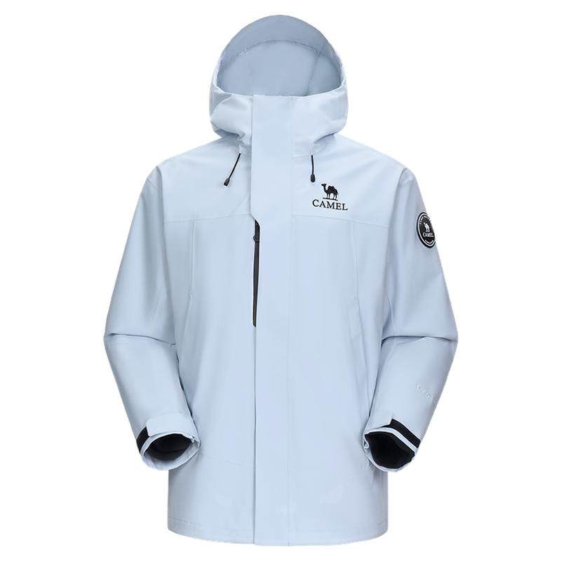 [新年红]骆驼三合一红色冲锋衣男鹅绒内胆户外硬壳外套羽绒服女子