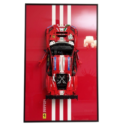 法拉利488GTE积木上墙装饰相框