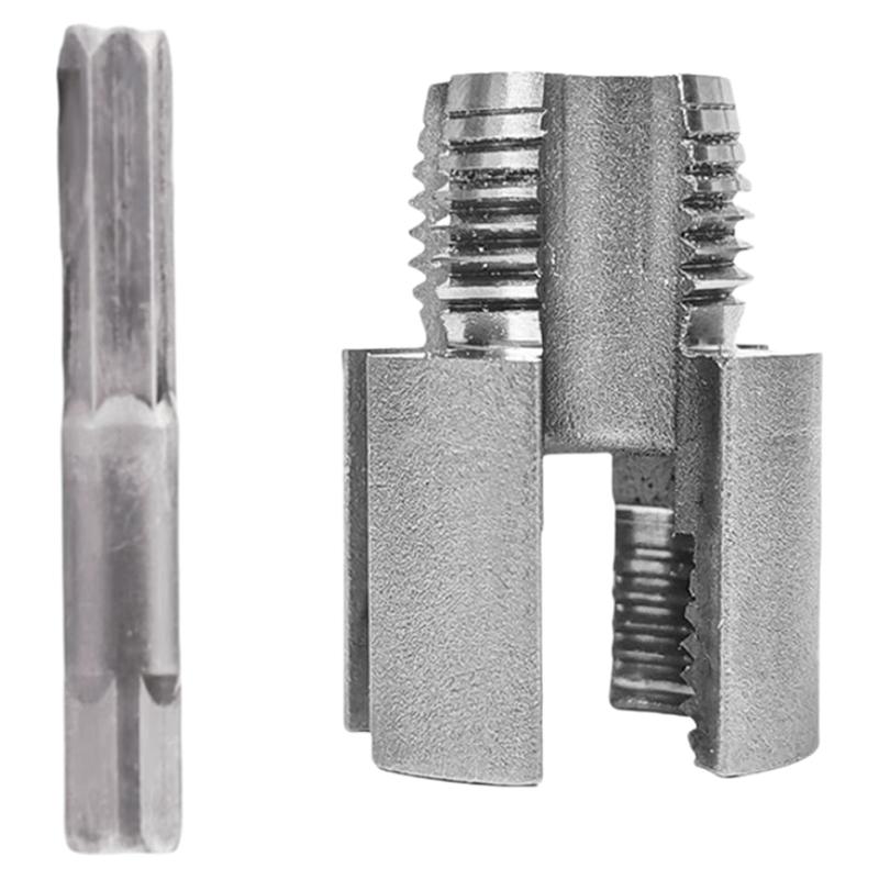 新款4分6分水管通用电动内丝外丝一体式开丝器板牙工具螺纹攻丝锥