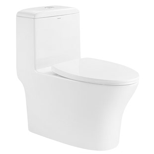 法恩莎马桶fb16128新款特殊坑距350防臭连体家用喷射虹吸式座便器