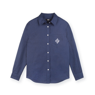 RTW美式度假风衬衫女夏棉麻通勤休闲白色衬衣长袖薄外套叠穿上衣