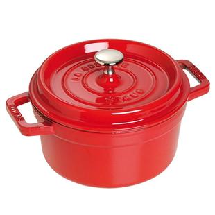 staub珐宝法国进口经典樱桃红珐琅锅铸铁锅家用煲汤炖锅无涂层