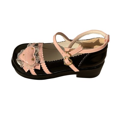 结缘原创圆头厚底洛丽塔小皮鞋