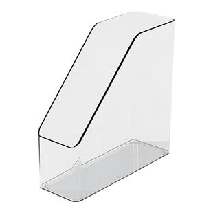 透明亚克力书立架书本收纳神器书夹大容量办公室文件a4桌面收纳盒