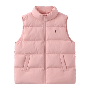 POLOWALK童装儿童棉马甲秋冬2025年新款男童女童轻薄时尚棉衣马夹
