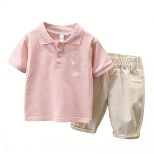 男童套装夏2026新款薄款儿童夏季POLO衫短袖T恤童装少爷帅气夏装