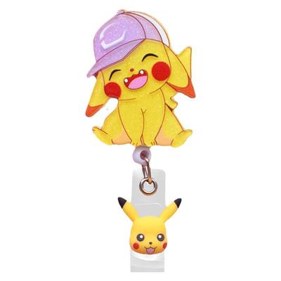 卡通可伸缩护士胸牌夹子工作证件