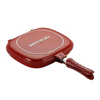 happycall韩国平底双面煎锅锅锅