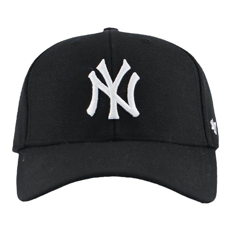 47Brand MVP美式硬顶MLB棒球帽女正品LA帽子藏青色洋基NY鸭舌帽男