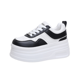 小白鞋厚底增高女款2026新款百搭小个子8cm显瘦时尚休闲鞋学生鞋