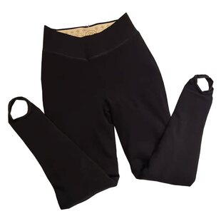 SK9693大码羊毛97%打底裤女士 高腰提臀保暖加厚显瘦踩脚美腿棉裤