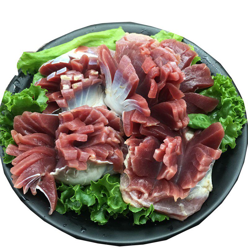 鸭胗花 鸭盹花 鸭菌 四川重庆火锅麻辣烫食材 新鲜鲜切火锅250克