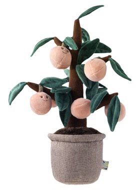 样板间儿童房毛绒盆栽玩偶摆件