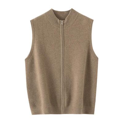 统悦羊绒马甲背心开衫外套男冬季