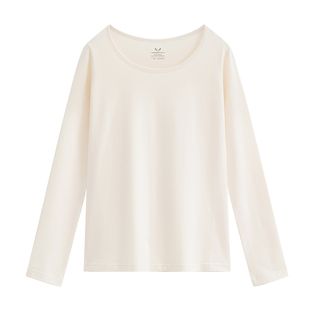 秋衣女款单件上衣婴儿棉低领大圆领保暖衣内衣内搭打底衫薄款