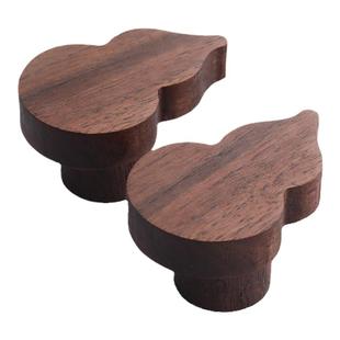 创意实木葫芦挂衣钩玄关墙壁挂衣架衣帽钩免打孔装饰挂钩柜门把手