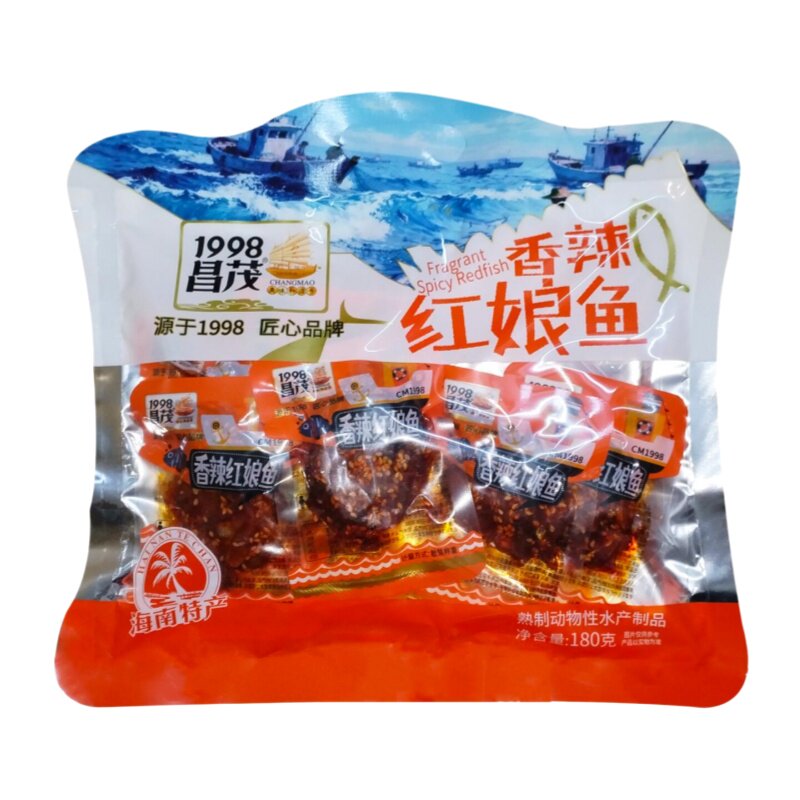昌茂香辣红娘鱼180g海南特产