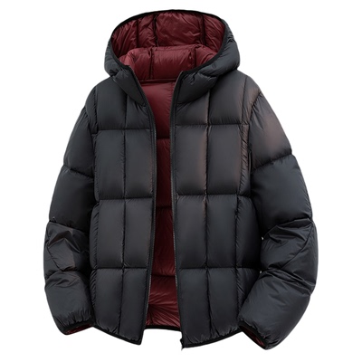 雪中飞SNOWFLYING90绒冬季新款连帽泡芙面包服百搭保暖外套羽绒服