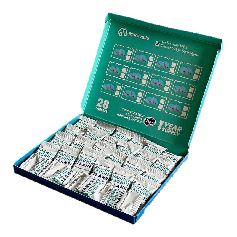 出口老美19.99美金！清洁除垢杀菌消毒去异味洗衣机泡腾片28片