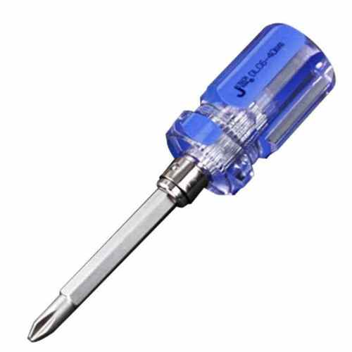 捷科两用螺丝刀双头十字一字螺丝批起子改锥多功能带磁性维修工具