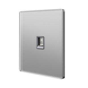 钢化玻璃面板六类CAT6水晶头直插电脑网络双直通网线插座网口面板