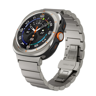适用三星watch8钛金属表带快拆一珠watch ultra钛合金表带DLC加硬