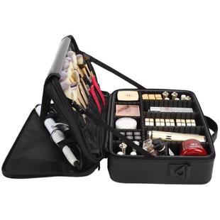 专业便携化妆包女ins风大容量手提跟妆美甲纹绣化妆师工具收纳箱