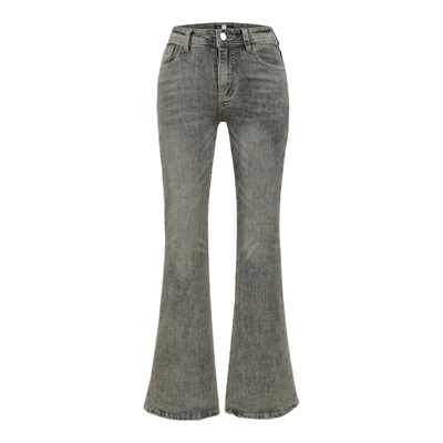 辣妹低腰微喇牛仔裤女长裤