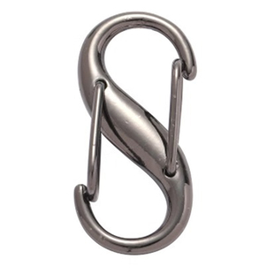 S型调节扣链条包肩带缩短扣神器8字扣金属配件调节器包包链条长短