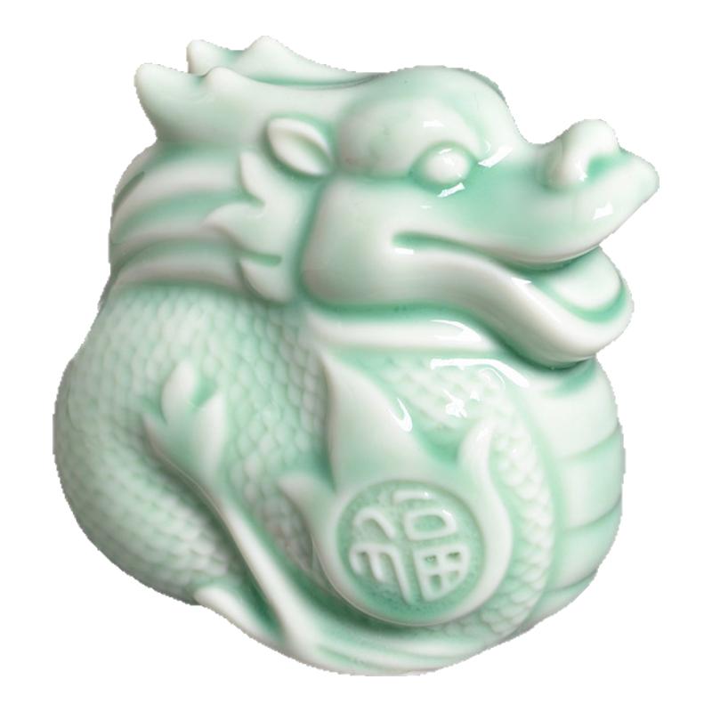 十二生肖摆件陶瓷全套可爱吉祥物