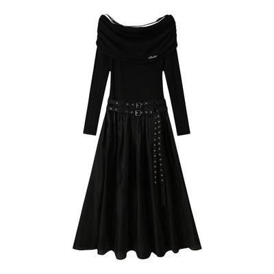 DIDDIMODA一字肩连衣裙